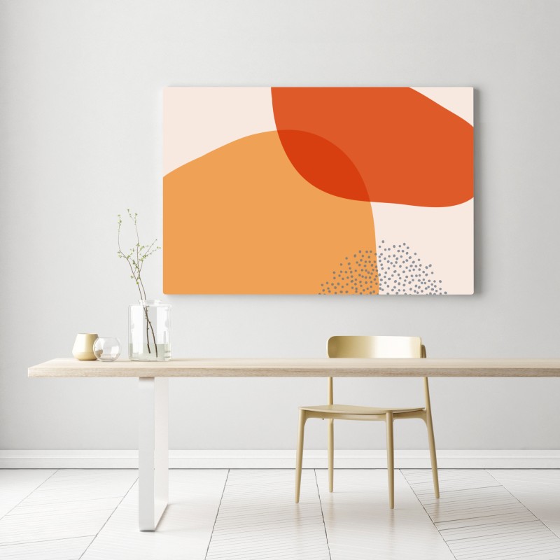 Leinwandbild warme abstrakte formen – Wallnifity® Leinwandbild warme abstrakte formen – Wallnifity®