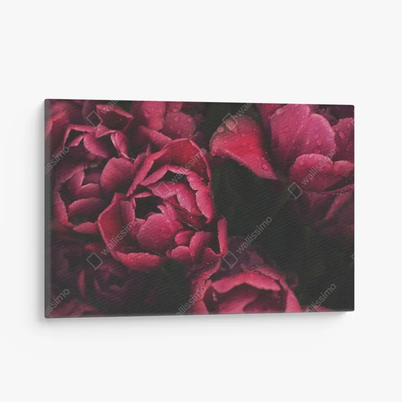 Leinwandbild nahtloses muster mit rock-symbolen – Wallnifity®