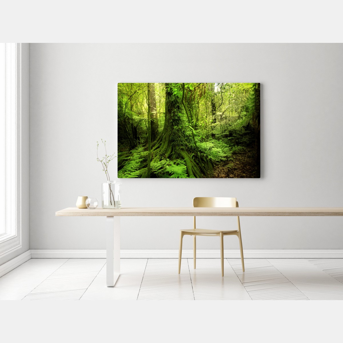 Leinwandbild üppiger tropischer dschungel – Wallnifity® Leinwandbild üppiger tropischer dschungel – Wallnifity®