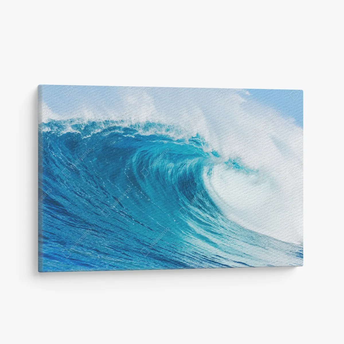 Leinwandbild majestätische blaue ozeanwelle – Wallnifity® Leinwandbild majestätische blaue ozeanwelle – Wallnifity®