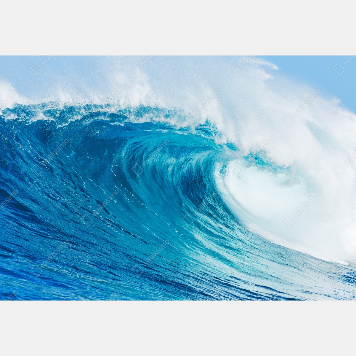 Leinwandbild majestätische blaue ozeanwelle – Wallnifity® Leinwandbild majestätische blaue ozeanwelle – Wallnifity®