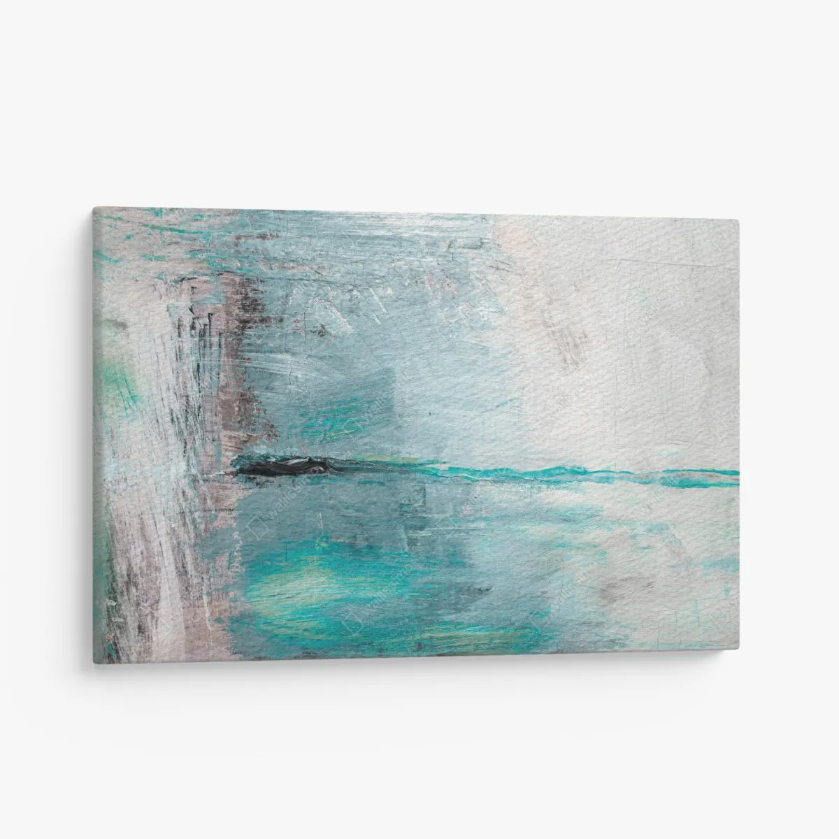 Leinwandbild ruhige türkise abstrakte meereslandschaft – Wallnifity® Leinwandbild ruhige türkise abstrakte meereslandschaft – Wallnifity®