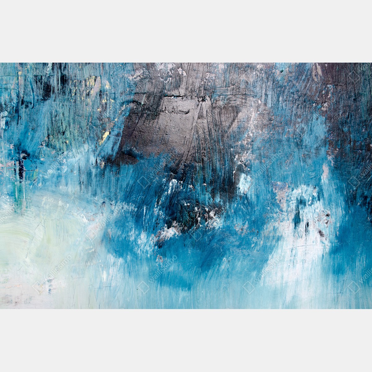 Leinwandbild tiefblaue abstrakte struktur – Wallnifity® Leinwandbild tiefblaue abstrakte struktur – Wallnifity®