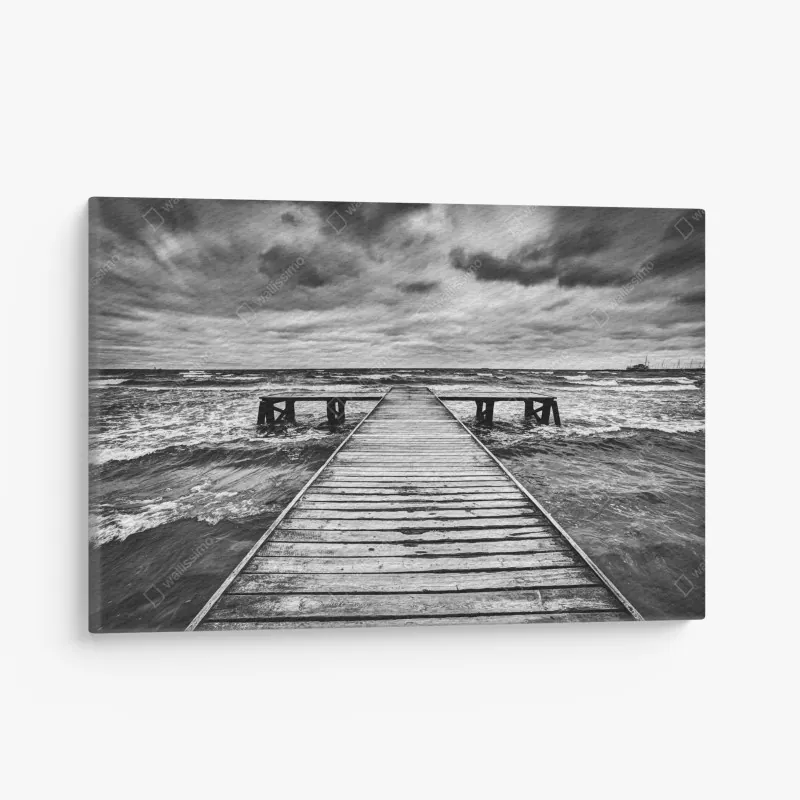 Leinwandbild rohe betonwand textur – Wallnifity®