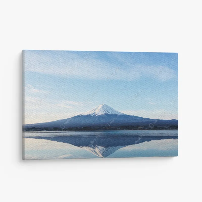 Leinwandbild nebliger herbstmorgen in Stowe – Wallnifity®