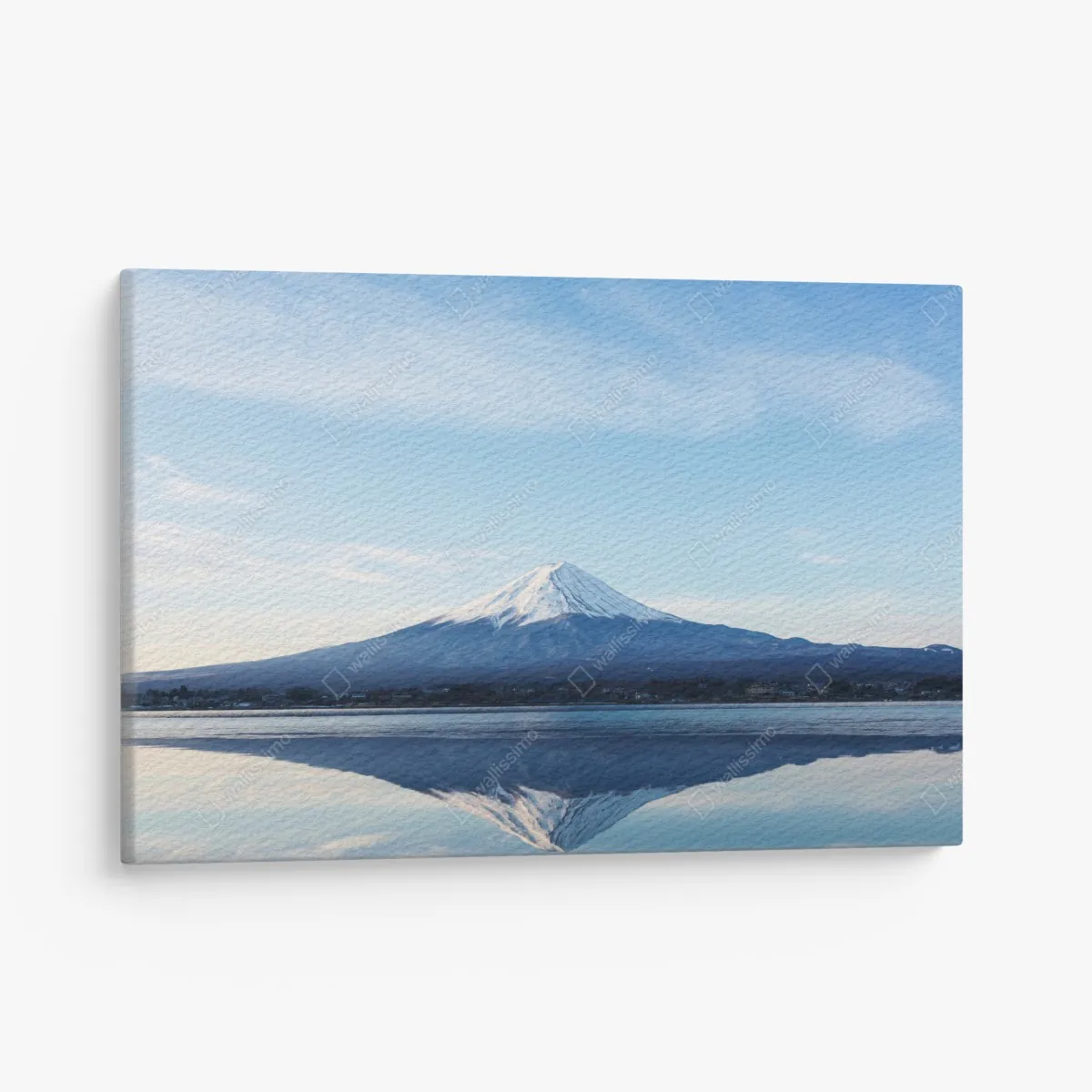 Leinwandbild berg Fuji spiegelung im see – Wallnifity® Leinwandbild berg Fuji spiegelung im see – Wallnifity®