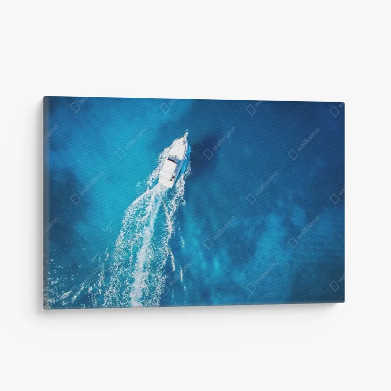 Leinwandbild ruhige winterlandschaft am fluss – Wallnifity®