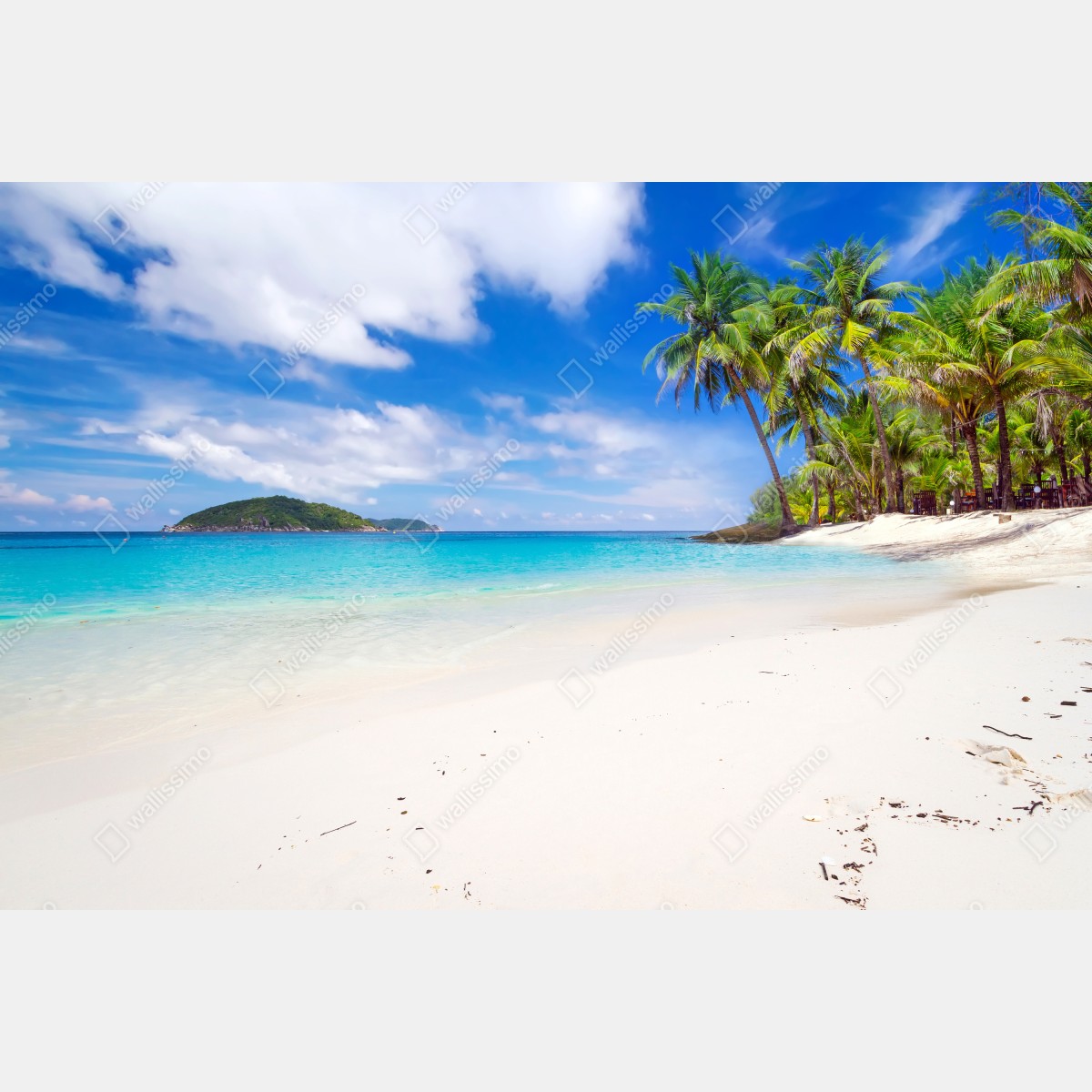 Leinwandbild tropischer türkisstrand – Wallnifity® Leinwandbild tropischer türkisstrand – Wallnifity®