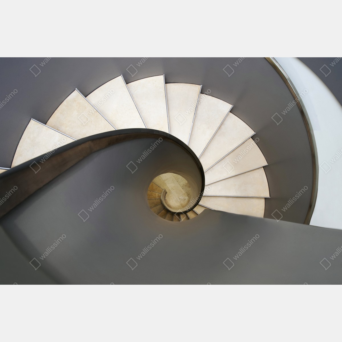 Leinwandbild spiraltreppe abstrakte komposition – Wallnifity® Leinwandbild spiraltreppe abstrakte komposition – Wallnifity®