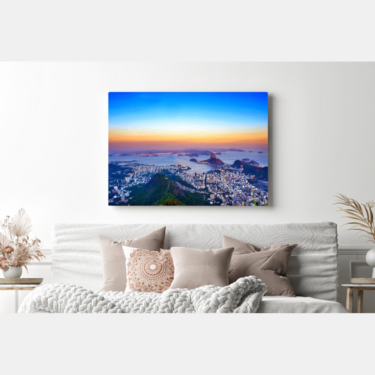 Leinwandbild panorama von Rio de Janeiro bei sonnenuntergang – Wallnifity® Leinwandbild panorama von Rio de Janeiro bei sonnenuntergang – Wallnifity®