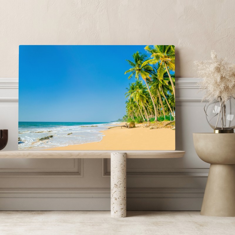 Leinwandbild tropischer palmenstrand – Wallnifity® Leinwandbild tropischer palmenstrand – Wallnifity®