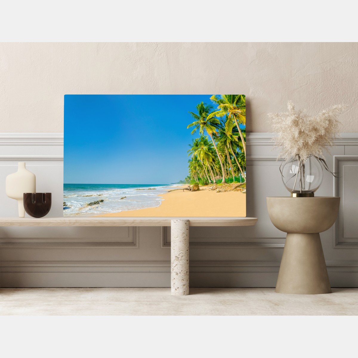 Leinwandbild tropischer palmenstrand – Wallnifity® Leinwandbild tropischer palmenstrand – Wallnifity®