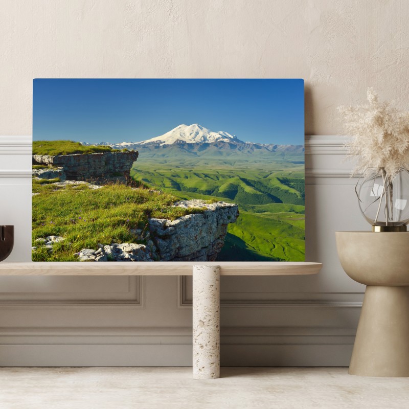 Leinwandbild majestätischer Elbrus am morgen – Wallnifity® Leinwandbild majestätischer Elbrus am morgen – Wallnifity®