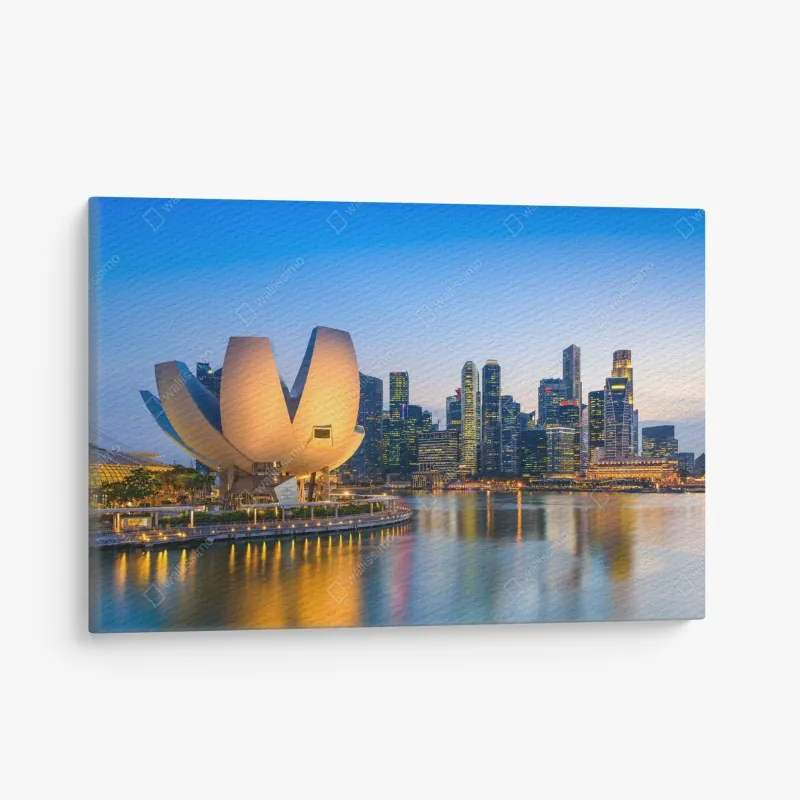 Leinwandbild leuchtturm von mächtigen wellen umgeben – Wallnifity®