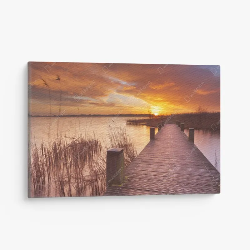 Leinwandbild luxuriöser schwarz-goldener marmor abstrakt – Wallnifity®