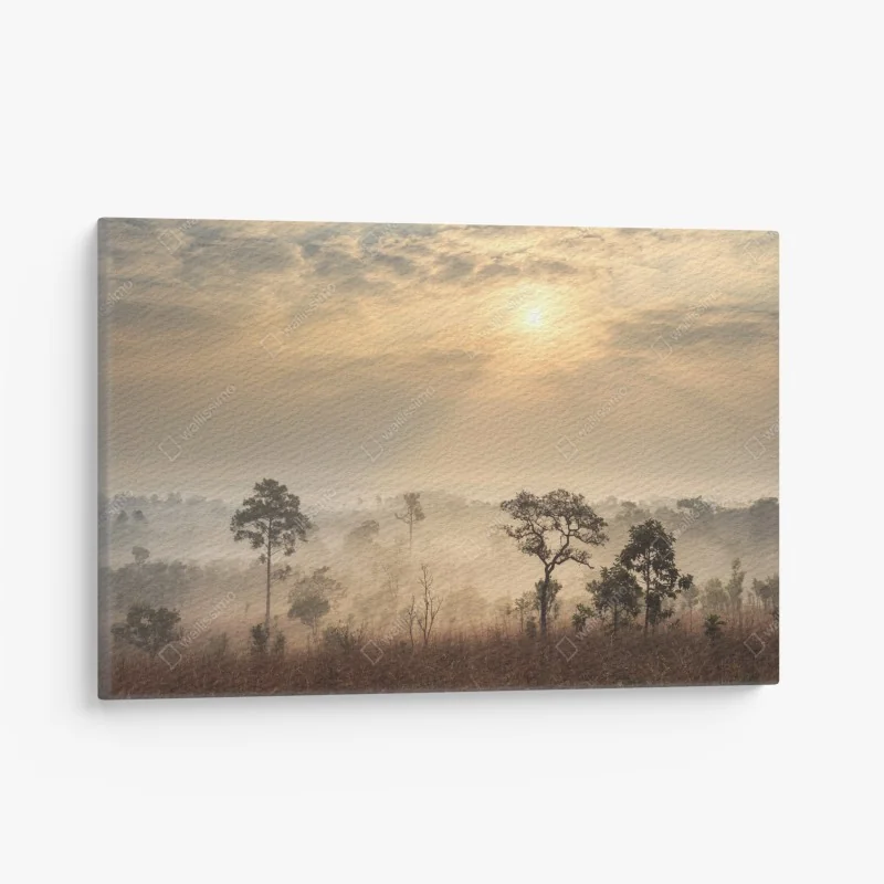 Leinwandbild sonnige terrasse am meer mit küstenblick – Wallnifity®