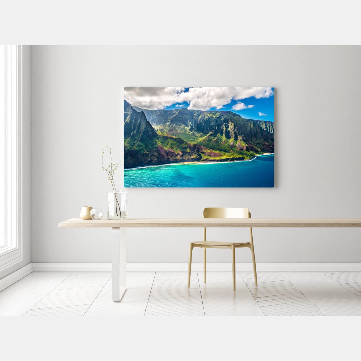 Leinwandbild majestätische küstenlandschaft Hawaii – Wallnifity® Leinwandbild majestätische küstenlandschaft Hawaii – Wallnifity®