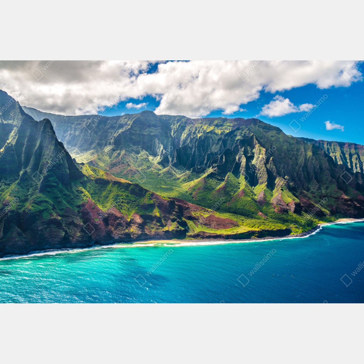 Leinwandbild majestätische küstenlandschaft Hawaii – Wallnifity® Leinwandbild majestätische küstenlandschaft Hawaii – Wallnifity®