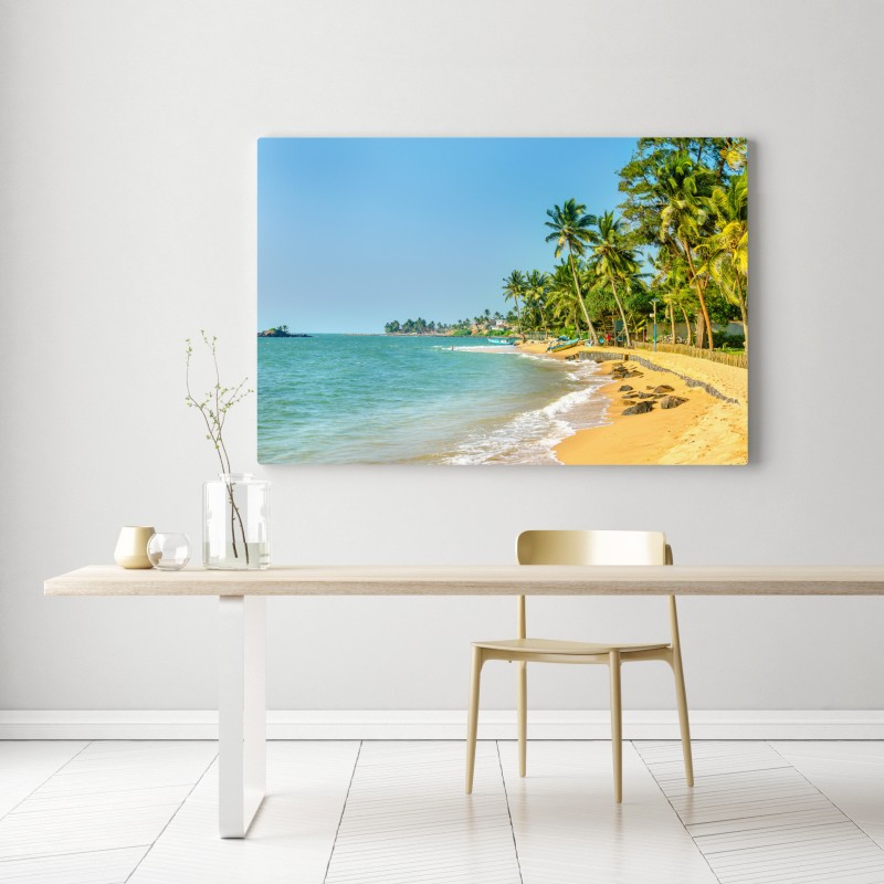 Leinwandbild tropischer palmenstrand – Wallnifity® Leinwandbild tropischer palmenstrand – Wallnifity®