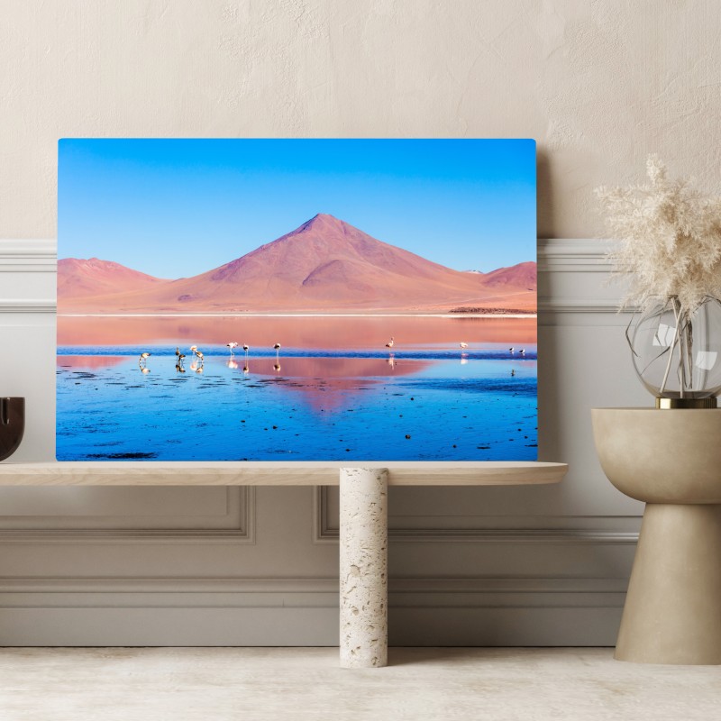 Leinwandbild flamingos am Laguna Colorada, Bolivien – Wallnifity®