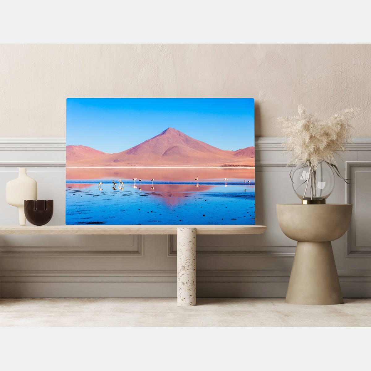 Leinwandbild flamingos am Laguna Colorada, Bolivien – Wallnifity®