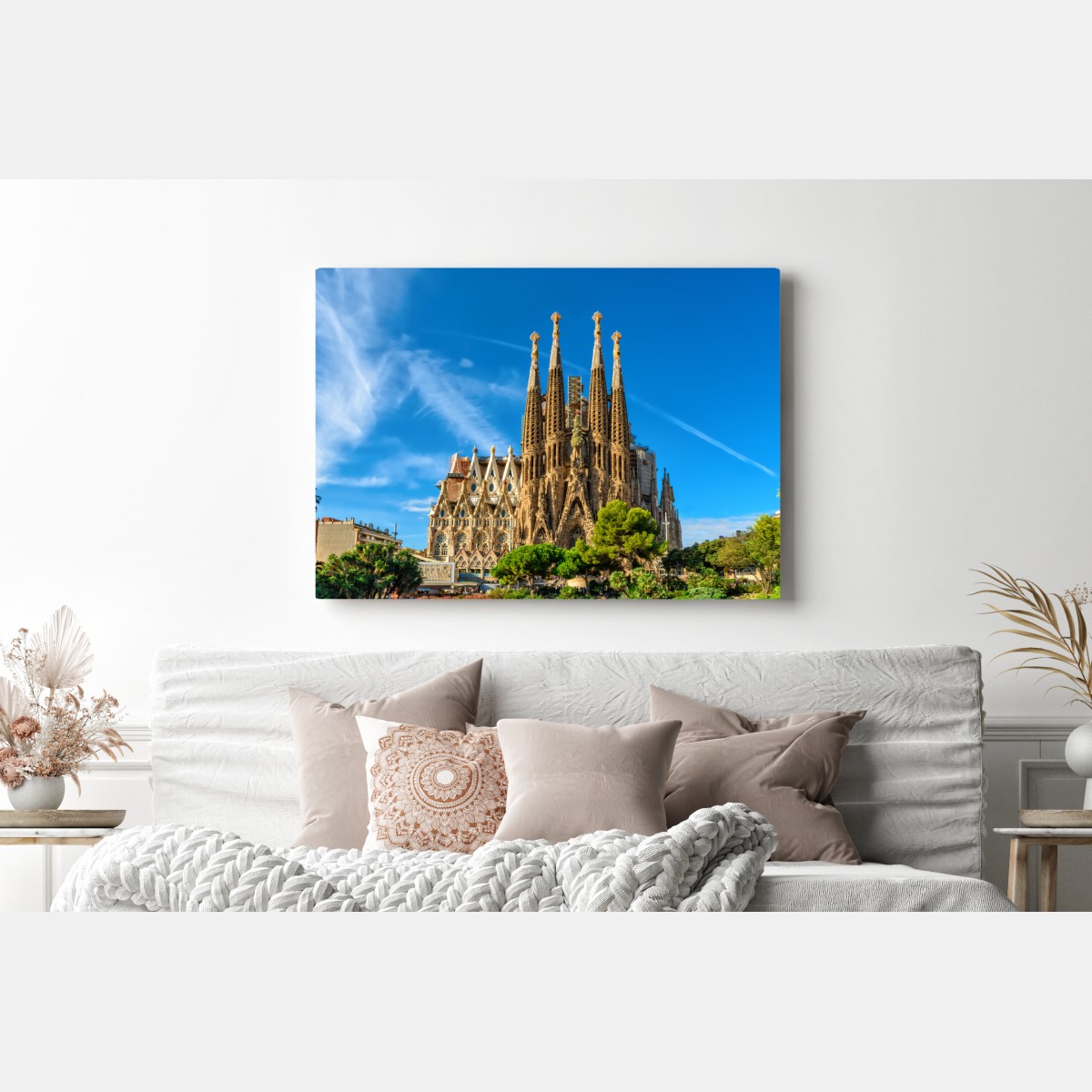 Leinwandbild Sagrada Familia in Barcelona – Wallnifity® Leinwandbild Sagrada Familia in Barcelona – Wallnifity®