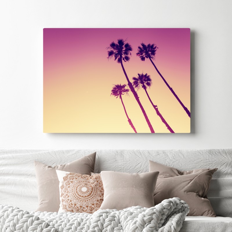 Leinwandbild kalifornische palmen bei Sunset Cliffs – Wallnifity® Leinwandbild kalifornische palmen bei Sunset Cliffs – Wallnifity®
