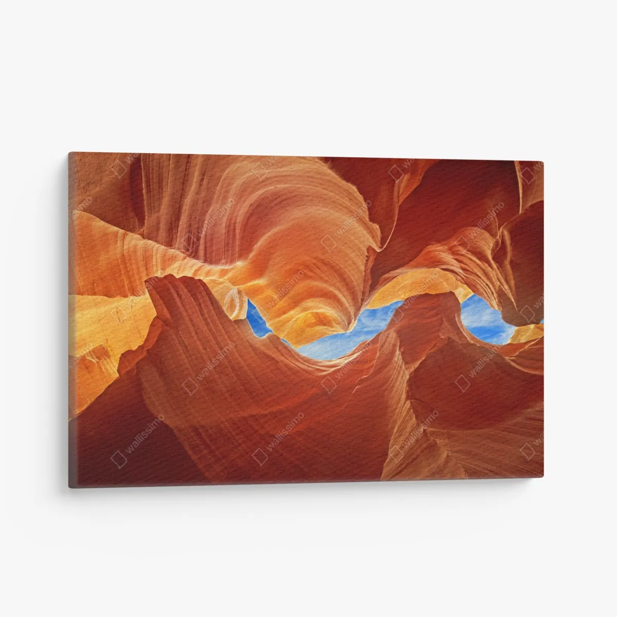 Leinwandbild Antelope Canyon geschwungene sandsteinformationen – Wallnifity® Leinwandbild Antelope Canyon geschwungene sandsteinformationen – Wallnifity®