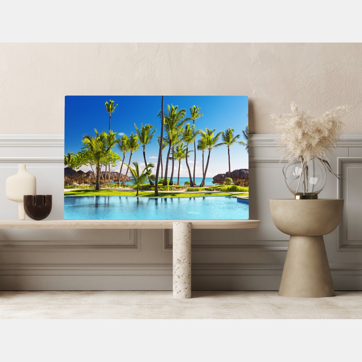 Leinwandbild tropisches strandparadies in Punta Cana – Wallnifity® Leinwandbild tropisches strandparadies in Punta Cana – Wallnifity®