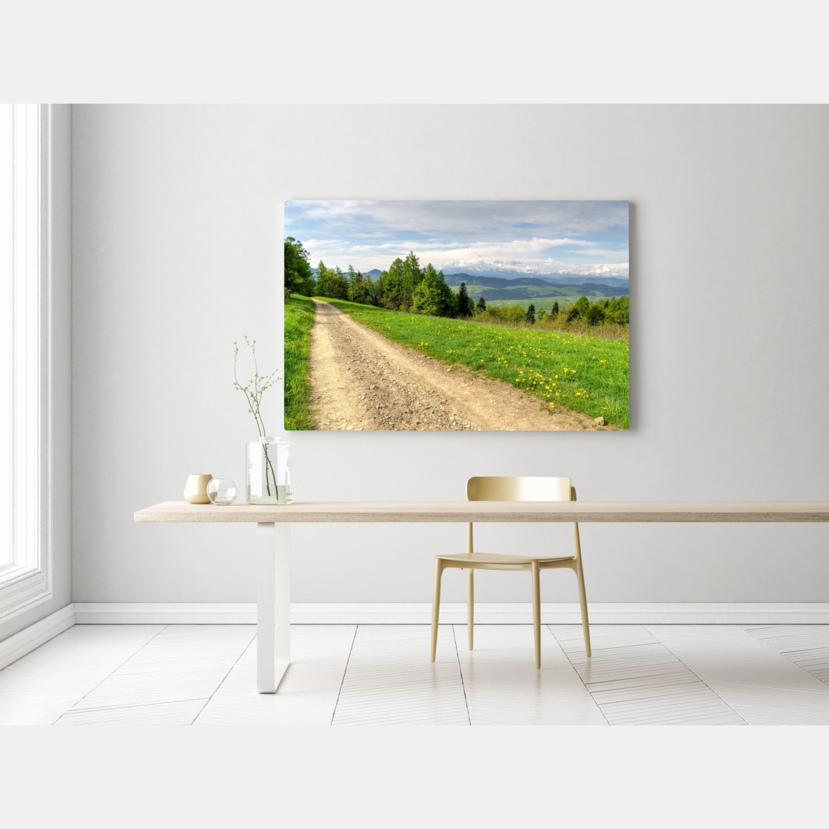 Leinwandbild Gorce frühlingspfad – Wallnifity®