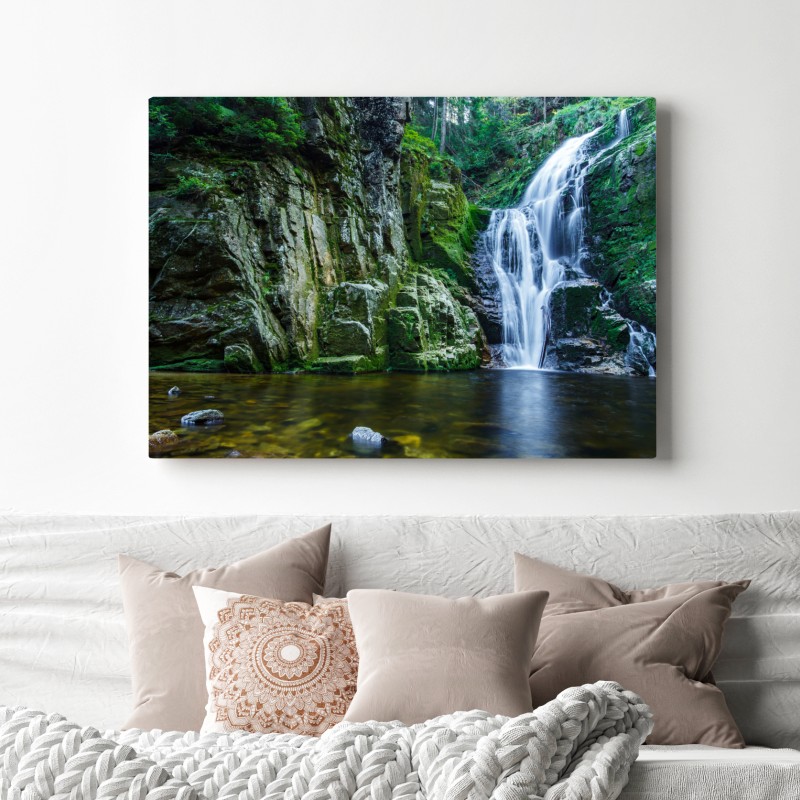 Leinwandbild wasserfall Kamienczyk im Karkonosze – Wallnifity® Leinwandbild wasserfall Kamienczyk im Karkonosze – Wallnifity®