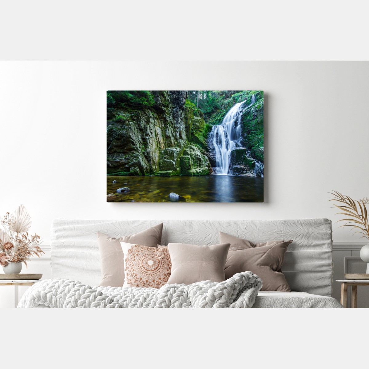 Leinwandbild wasserfall Kamienczyk im Karkonosze – Wallnifity® Leinwandbild wasserfall Kamienczyk im Karkonosze – Wallnifity®