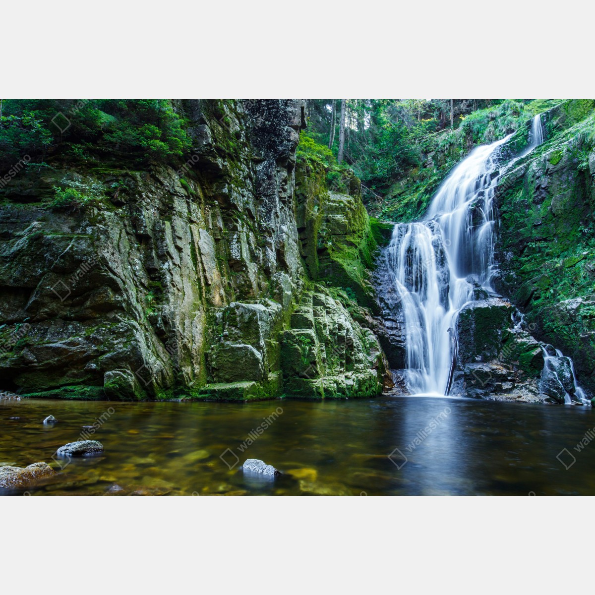 Leinwandbild wasserfall Kamienczyk im Karkonosze – Wallnifity® Leinwandbild wasserfall Kamienczyk im Karkonosze – Wallnifity®