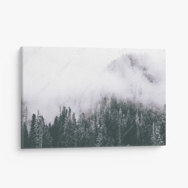 Leinwandbild ruhiges botanisches lotosmuster – Wallnifity®