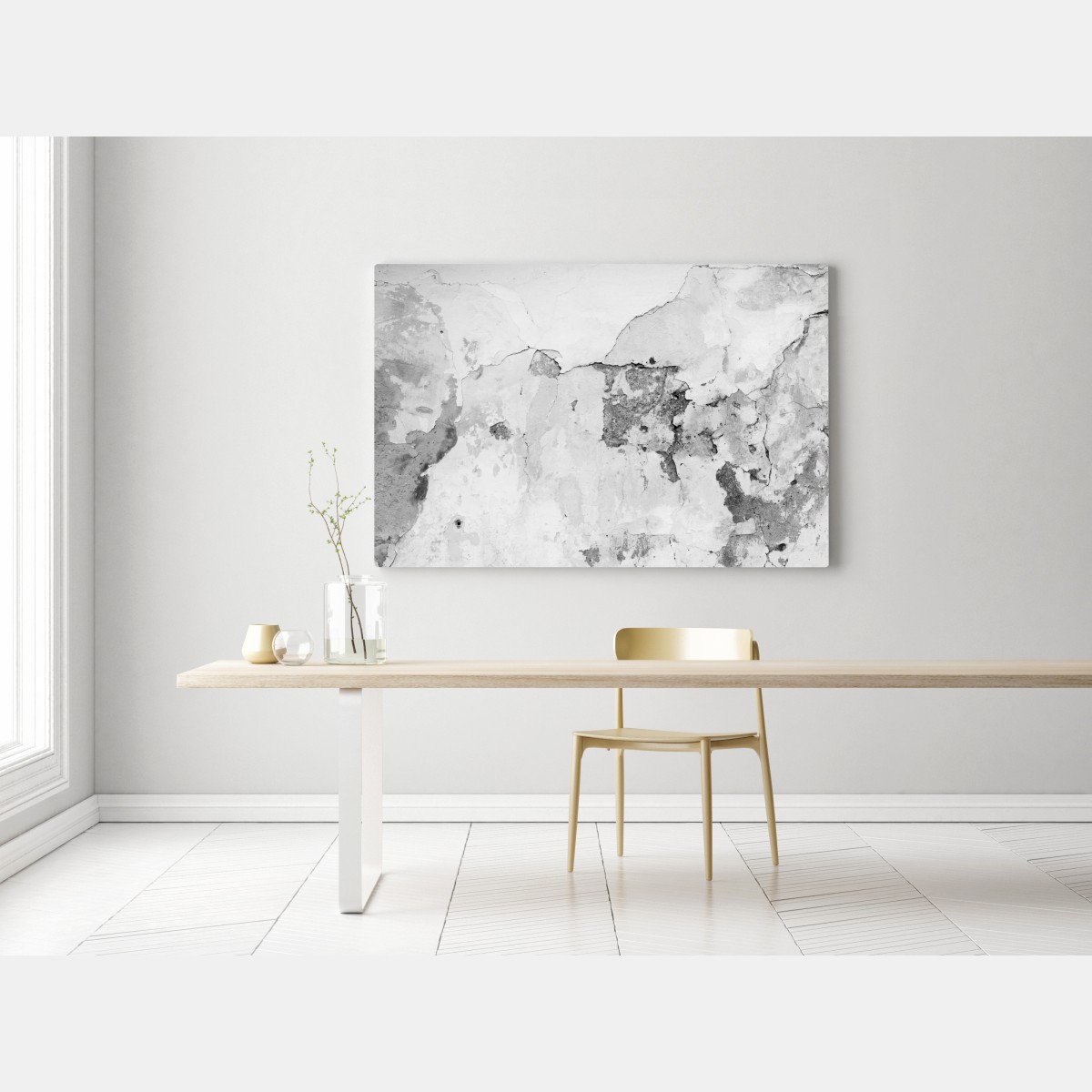 Leinwandbild verwitterter putz in grautönen – Wallnifity® Leinwandbild verwitterter putz in grautönen – Wallnifity®