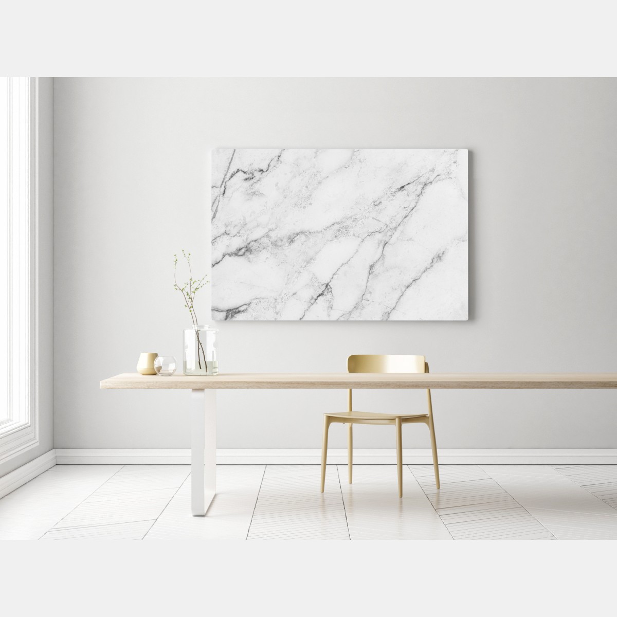 Leinwandbild weiße marmortextur mit grauen adern – Wallnifity® Leinwandbild weiße marmortextur mit grauen adern – Wallnifity®