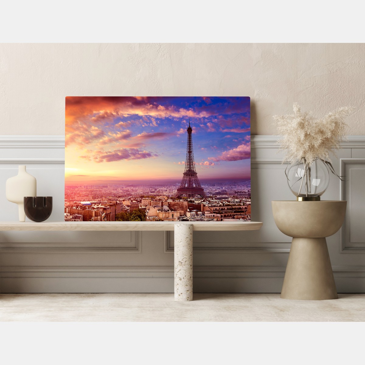 Leinwandbild sonnenuntergang über dem Eiffelturm – Wallnifity® Leinwandbild sonnenuntergang über dem Eiffelturm – Wallnifity®