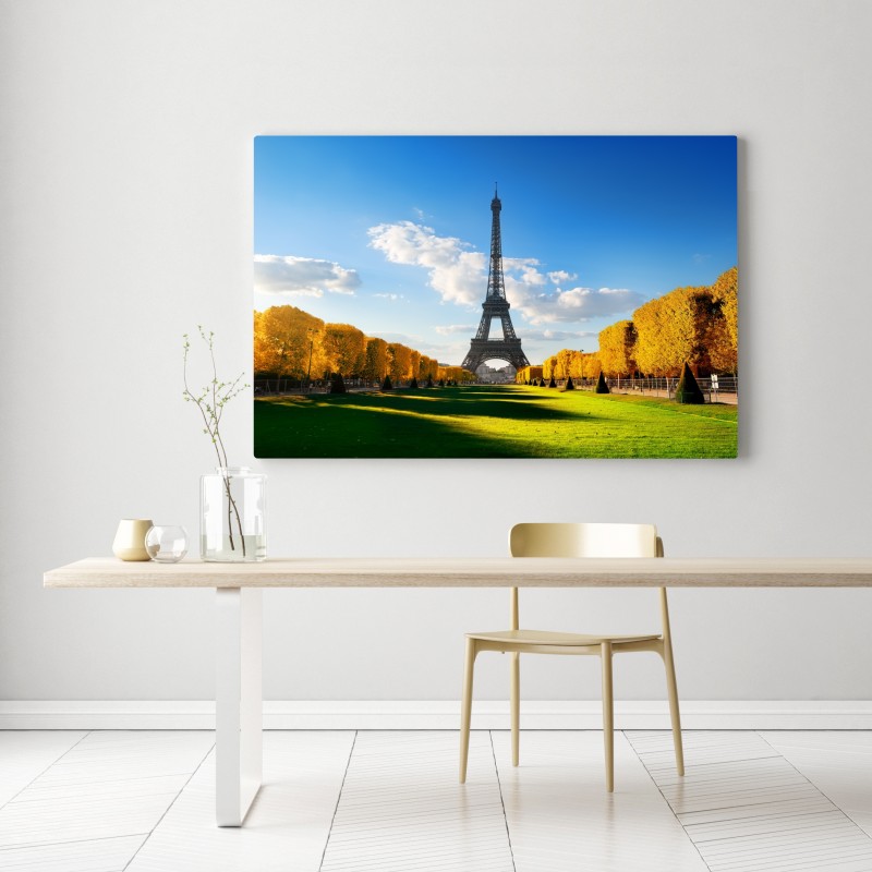 Leinwandbild frühling am Champs de Mars, Eiffelturm, Paris – Wallnifity® Leinwandbild frühling am Champs de Mars, Eiffelturm, Paris – Wallnifity®