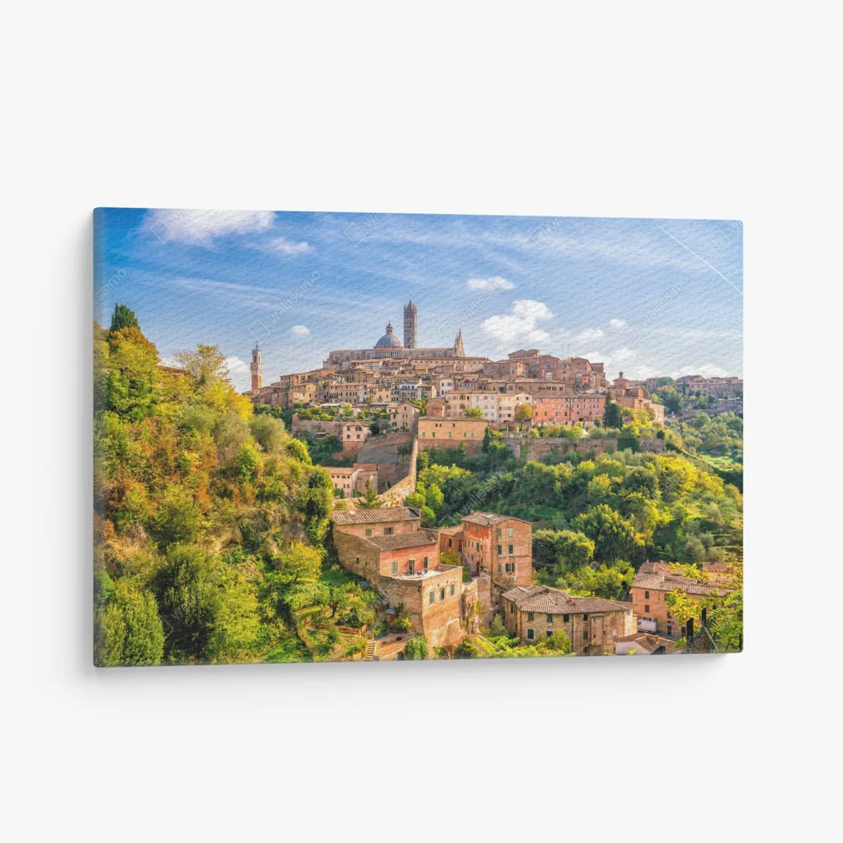 Leinwandbild Siena stadtpanorama, Italien – Wallnifity® Leinwandbild Siena stadtpanorama, Italien – Wallnifity®