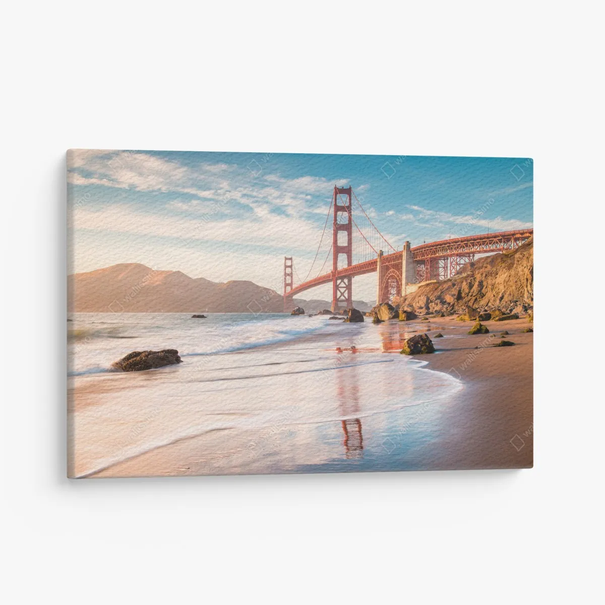 Leinwandbild San Francisco Golden Gate Bridge bei sonnenuntergang – Wallnifity® Leinwandbild San Francisco Golden Gate Bridge bei sonnenuntergang – Wallnifity®