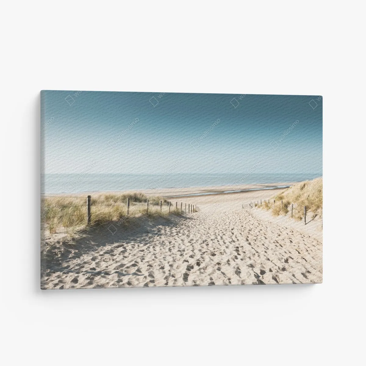 Leinwandbild sanddünen und ruhige Nordsee bei Noordwijk – Wallnifity® Leinwandbild sanddünen und ruhige Nordsee bei Noordwijk – Wallnifity®