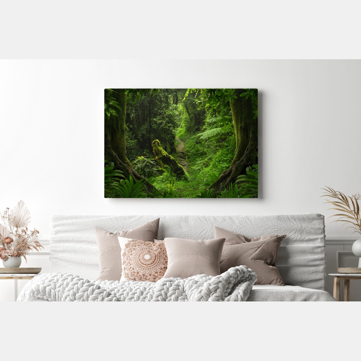 Leinwandbild verzauberter moosiger waldpfad – Wallnifity® Leinwandbild verzauberter moosiger waldpfad – Wallnifity®