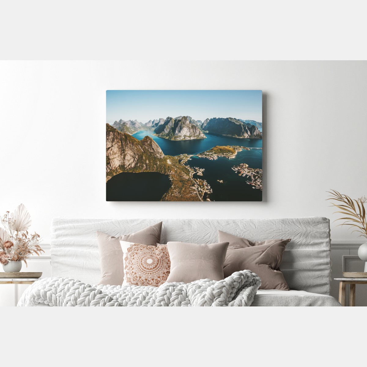 Leinwandbild majestätische fjordlandschaft – Wallnifity® Leinwandbild majestätische fjordlandschaft – Wallnifity®