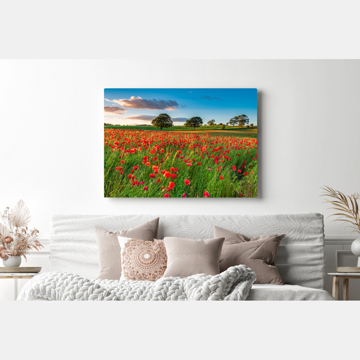 Leinwandbild rotes mohnfeld bei Corbridge – Wallnifity® Leinwandbild rotes mohnfeld bei Corbridge – Wallnifity®