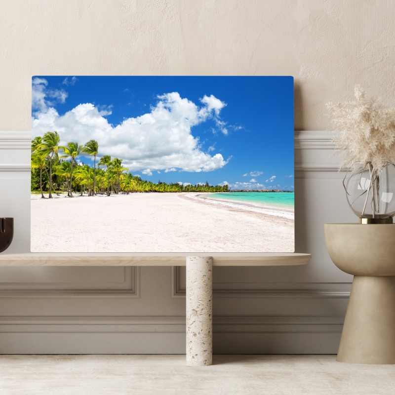 Leinwandbild tropischer strand in Punta Cana – Wallnifity® Leinwandbild tropischer strand in Punta Cana – Wallnifity®
