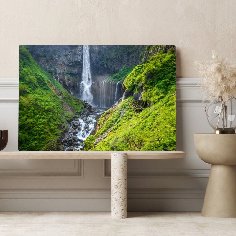 Leinwandbild Kegon wasserfall Nikko landschaft – Wallnifity® Leinwandbild Kegon wasserfall Nikko landschaft – Wallnifity®
