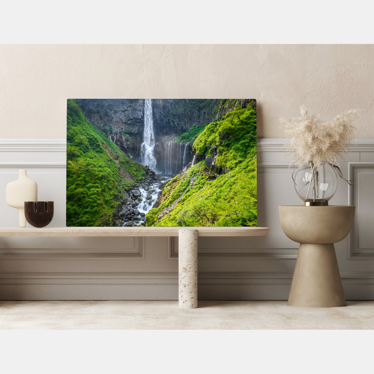 Leinwandbild Kegon wasserfall Nikko landschaft – Wallnifity® Leinwandbild Kegon wasserfall Nikko landschaft – Wallnifity®