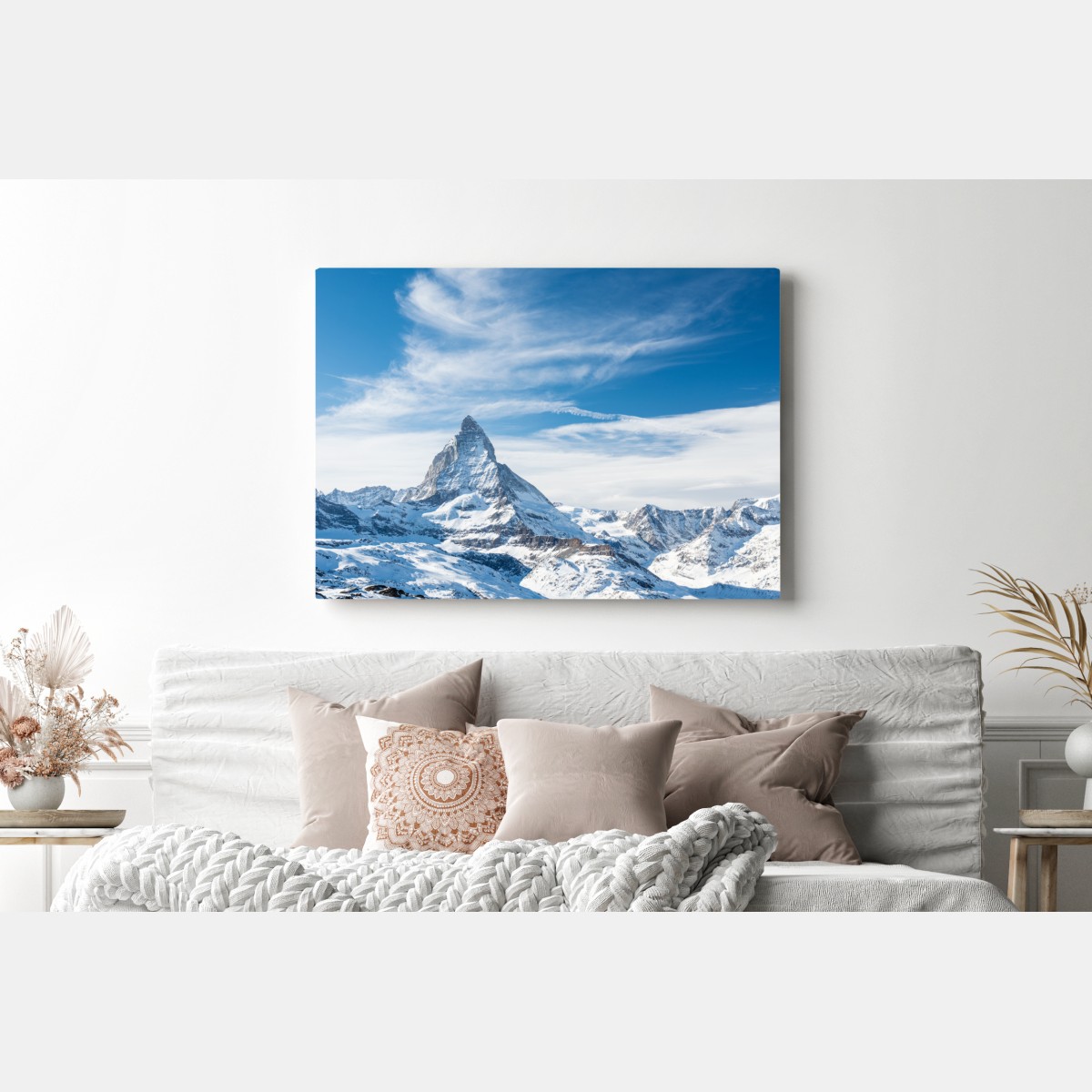 Leinwandbild majestätischer alpiner gipfel in den Alpen – Wallnifity® Leinwandbild majestätischer alpiner gipfel in den Alpen – Wallnifity®