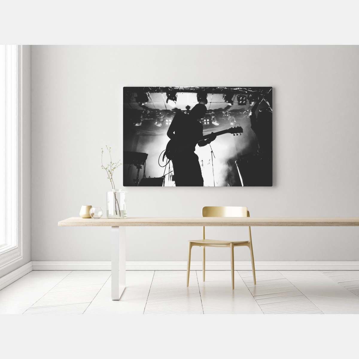 Leinwandbild gitaristensilhouette bei einem live-konzert – Wallnifity® Leinwandbild gitaristensilhouette bei einem live-konzert – Wallnifity®