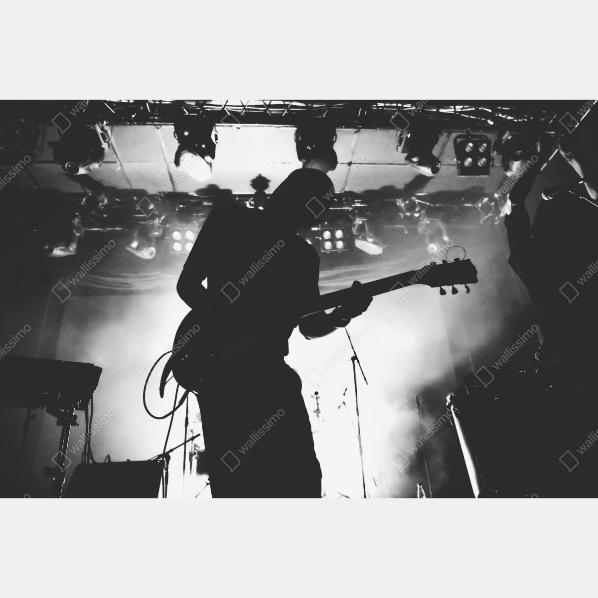 Leinwandbild gitaristensilhouette bei einem live-konzert – Wallnifity® Leinwandbild gitaristensilhouette bei einem live-konzert – Wallnifity®